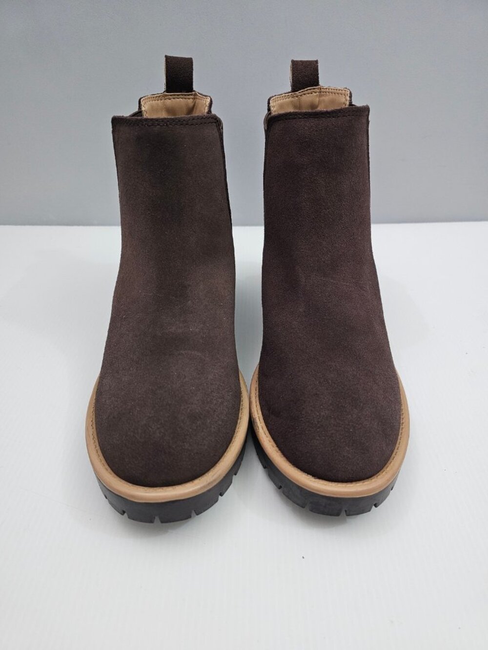 Blondo Matilda Waterproof Chelsea Ankle Boot Womens 9.5 Java Brown Suede NEW - Picture 4 of 13